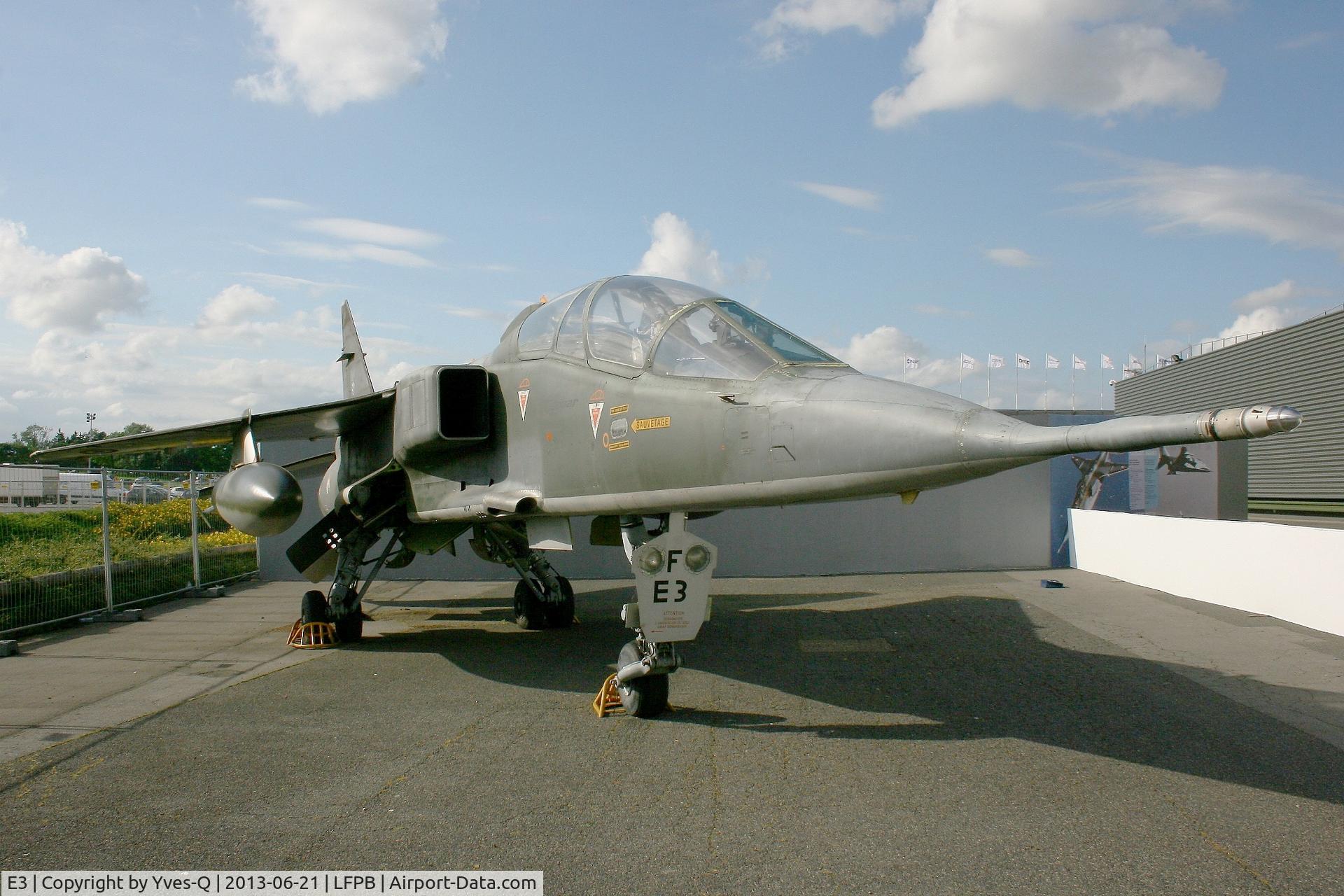 E3, Sepecat Jaguar E C/N E3, Sepecat Jaguar E, Static Display Air & Space Museum Paris-Le Bourget (LFPB)