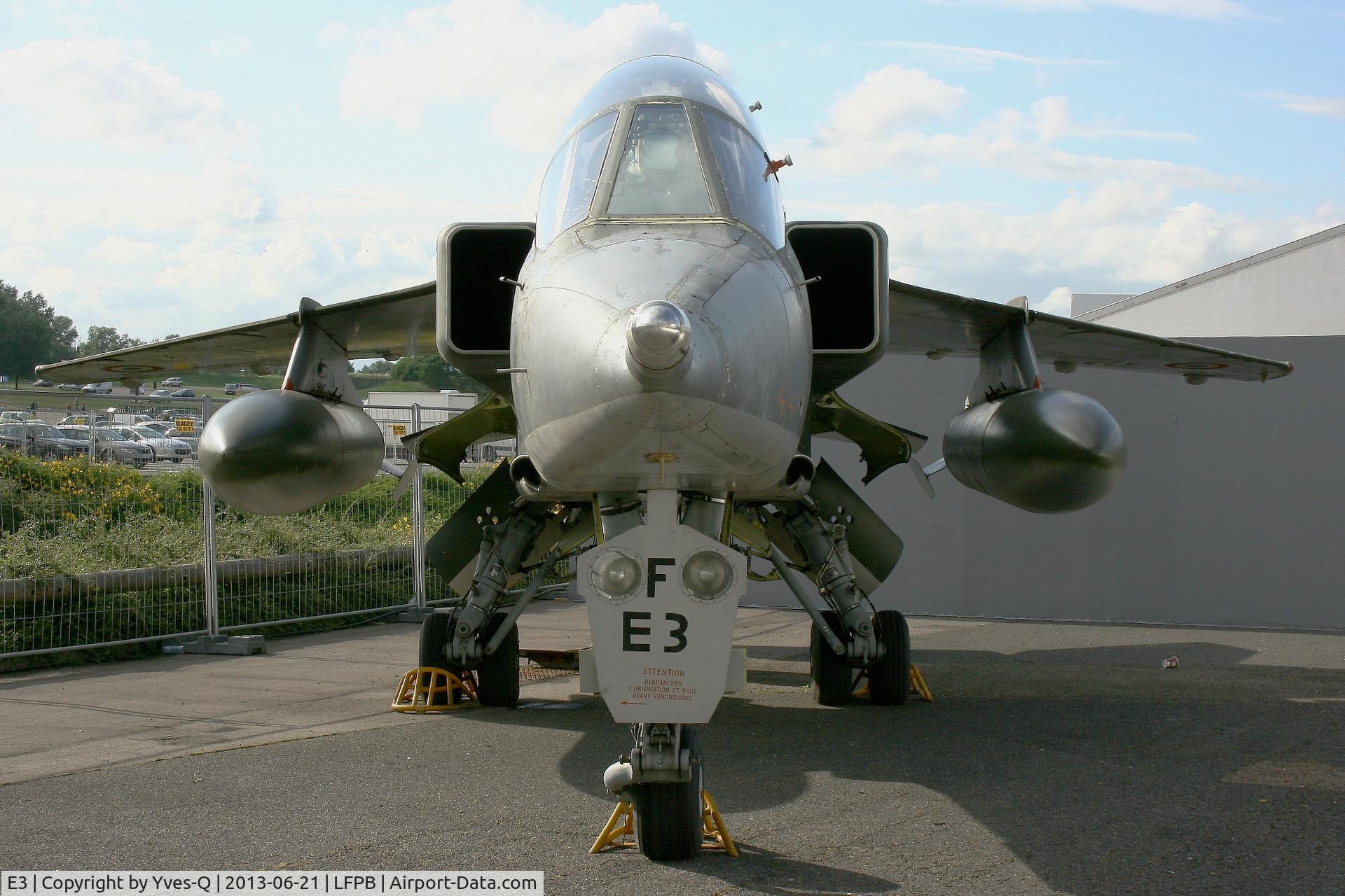E3, Sepecat Jaguar E C/N E3, Sepecat Jaguar E, Static Display Air & Space Museum Paris-Le Bourget (LFPB)
