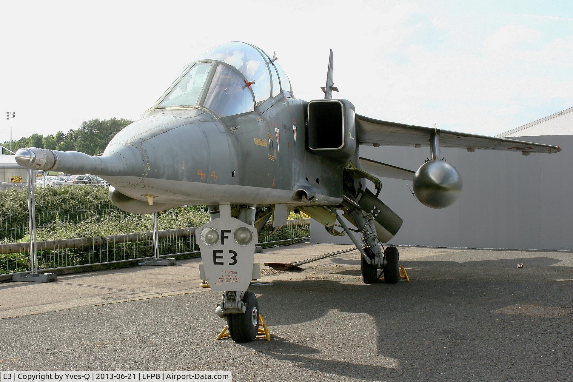 E3, Sepecat Jaguar E C/N E3, Sepecat Jaguar E, Static Display Air & Space Museum Paris-Le Bourget (LFPB)