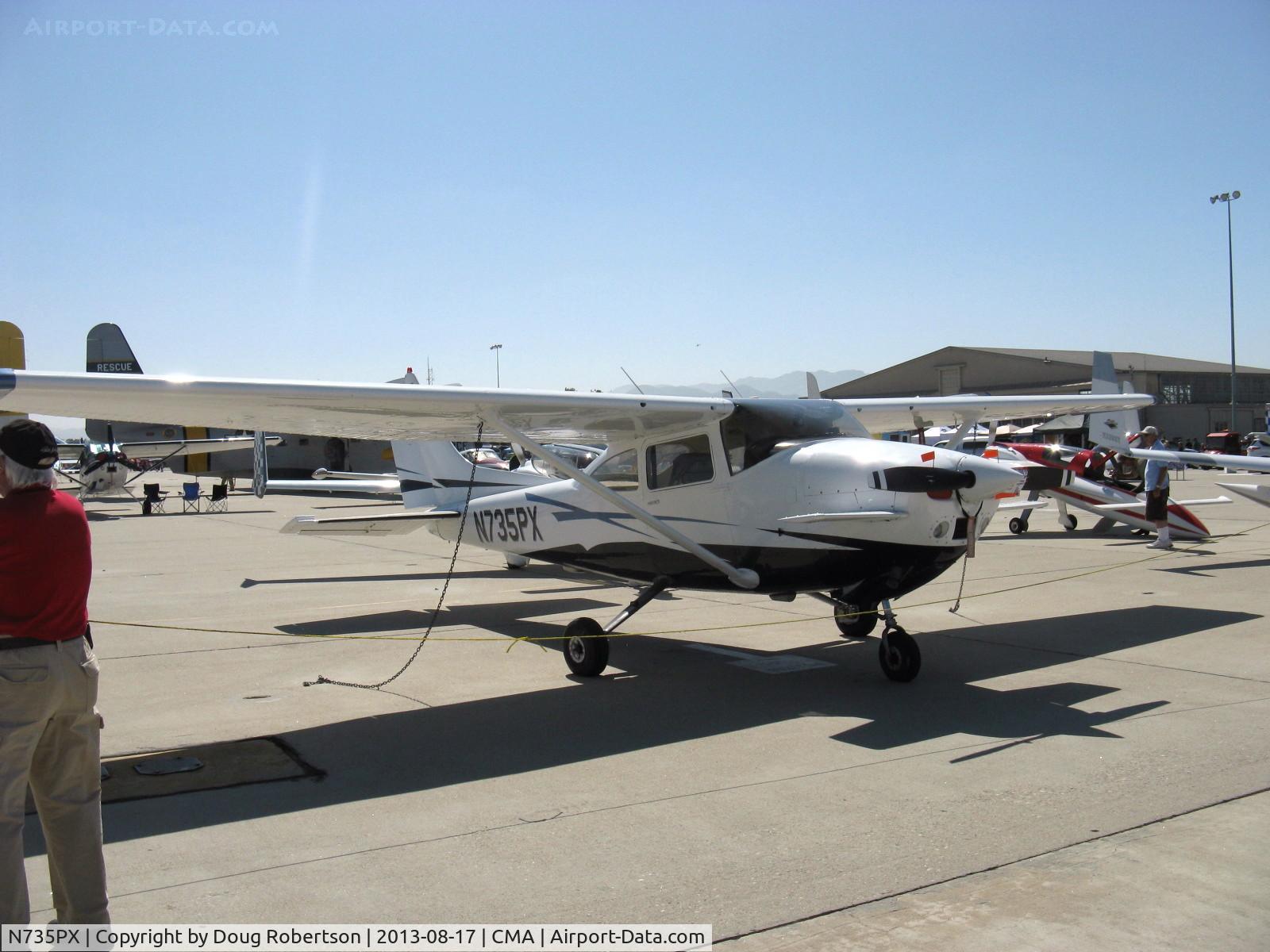 N735PX, 1977 Cessna 182Q Skylane C/N 18265587, 1977 Cessna 182Q SKYLANE as Peterson 260SE STOL conversion  by STC, Continental O-470-R 260 Hp upgrade, canard has controllable incidence