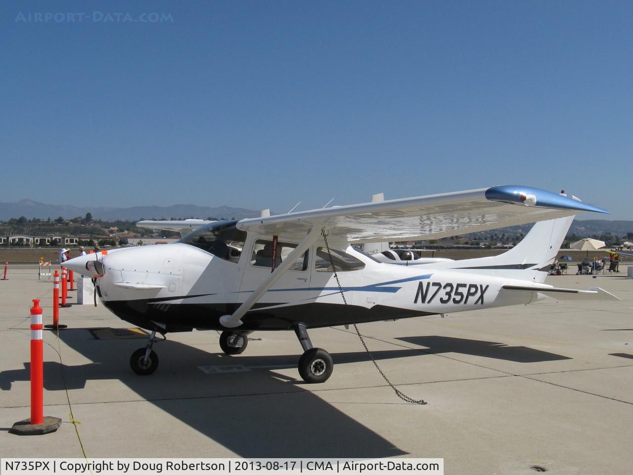 N735PX, 1977 Cessna 182Q Skylane C/N 18265587, 1977 Cessna 182Q SKYLANE as Peterson 260SE STOL conversion by STC, Continental O-470-R 260 Hp upgrade, canard has controllable incidence