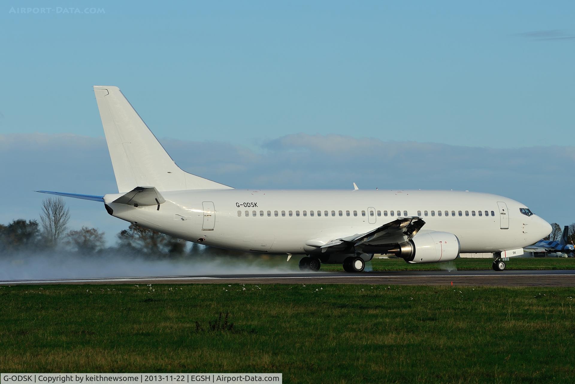 G-ODSK, 1997 Boeing 737-37Q C/N 28537, Air test ... Wet start !