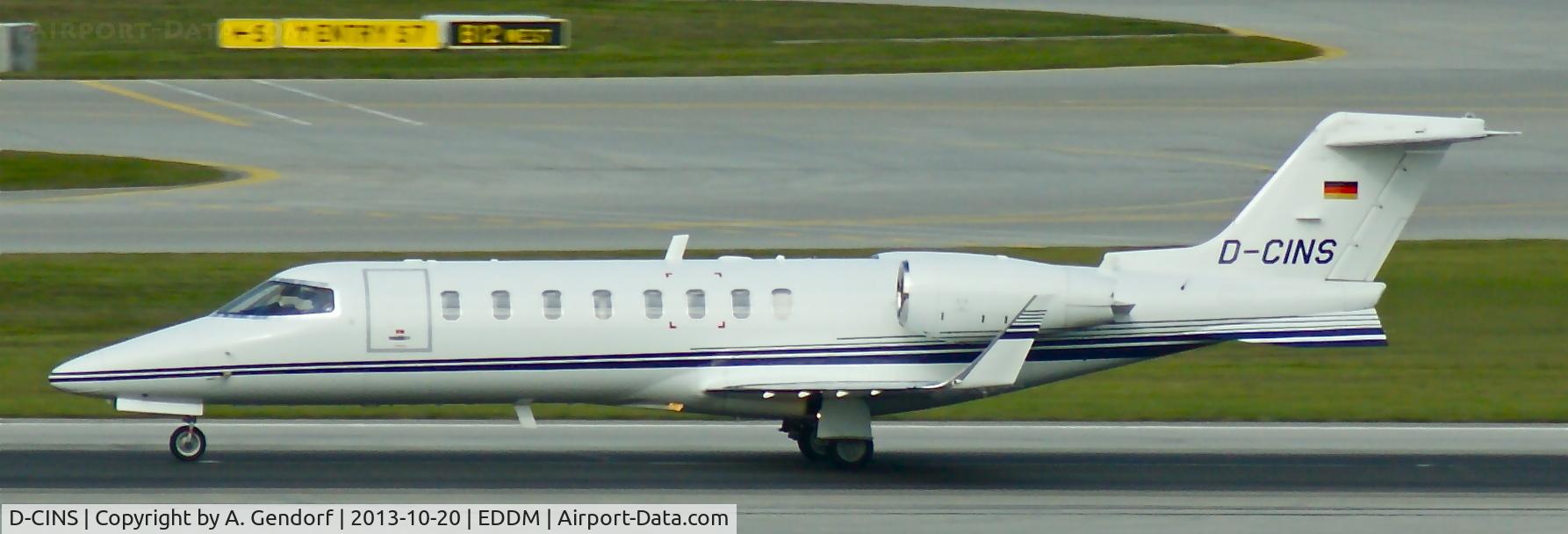 D-CINS, 2007 Learjet 45 C/N 45-347, Aerodienst ADAC (untitled), is here on RWY 26L at München(EDDM)