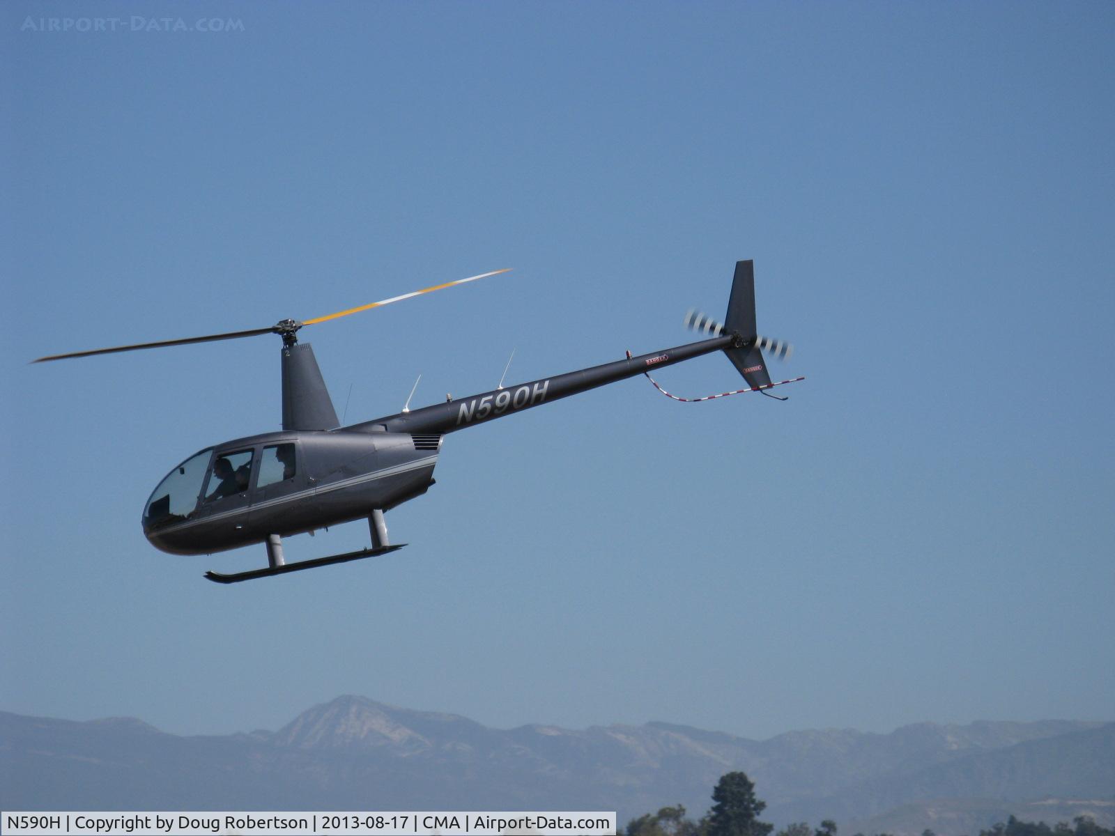 N590H, 2008 Robinson R44 Raven II C/N 12474, 2008 Robinson R44 RAVEN II, Lycoming IO-540-AE1A5 derated to 245 Hp for 5 minutes, 205 Hp continuous, departure offering airshow rides