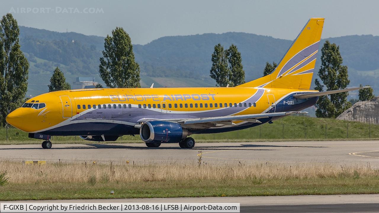 F-GIXB, 1990 Boeing 737-33A(QC) C/N 24789, taxying to the active for departure