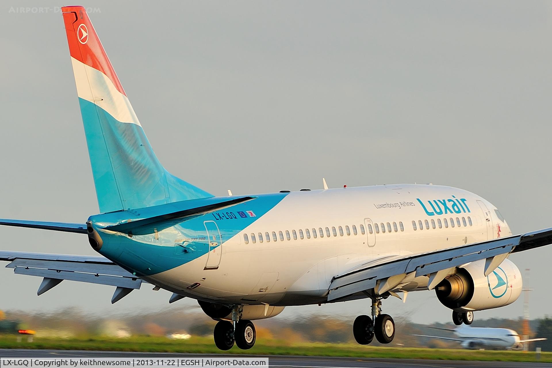 LX-LGQ, 2004 Boeing 737-7C9 C/N 33802, End of test flight !