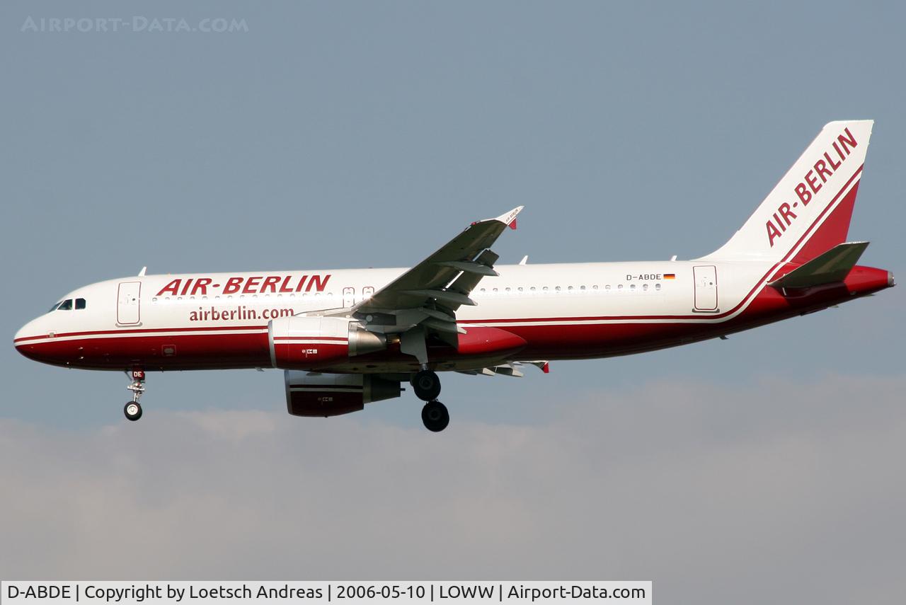 D-ABDE, 2006 Airbus A320-214 C/N 2696, Air Berlin