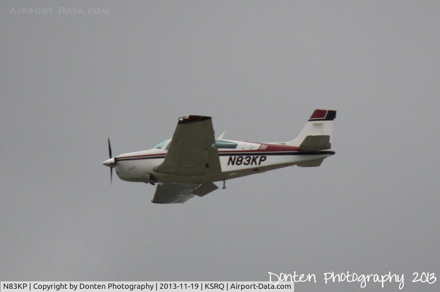 N83KP, 1990 Beech F33A Bonanza C/N CE-1435, Beechcraft Bonanza (N83KP) departs Sarasota-Bradenton International Airport