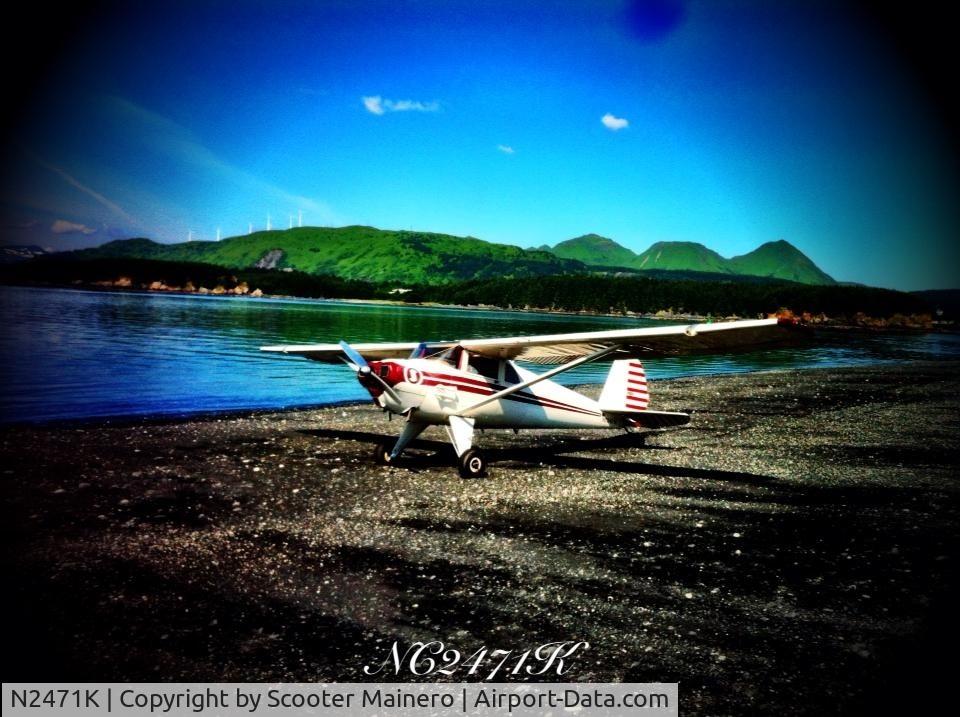 N2471K, 1947 Luscombe 8E Silvaire C/N 5198, Taken on Woody island beach, Alaska