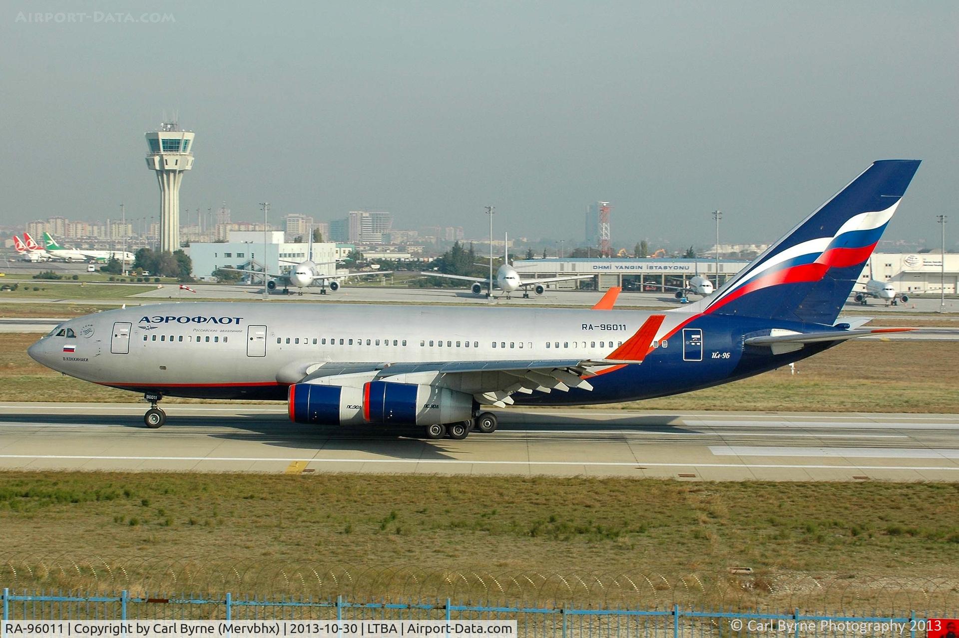 RA-96011, 1994 Ilyushin Il-96-300 C/N 74393201008, Taken from the Fly Inn Shopping Mall.