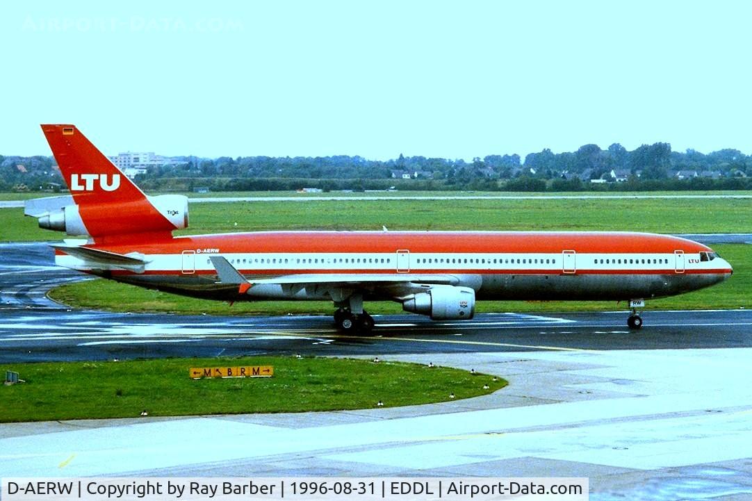 D-AERW, 1992 McDonnell Douglas MD-11 C/N 48485, McDonnell Douglas MD-11 [48485] (LTU) Dusseldorf~D 31/08/1996