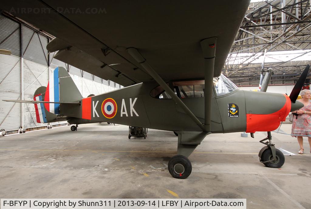 F-BFYP, 1951 Piper PA-22 C/N 22-25, Preserved inside Dax ALAT Museum and restored with a new c/s and code