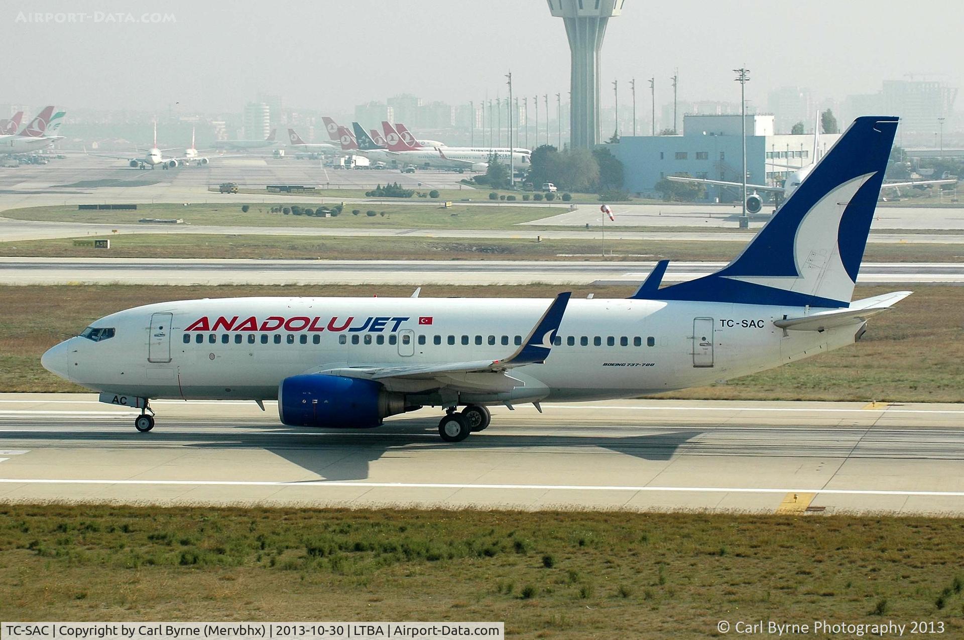 TC-SAC, 2006 Boeing 737-76N C/N 32684, Taken from the Fly Inn Shopping Mall.