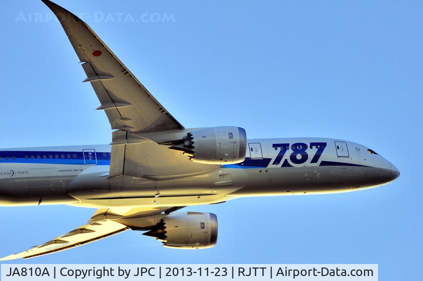 JA810A, 2011 Boeing 787-8 Dreamliner C/N 34506, Dreamliner to the Sunset