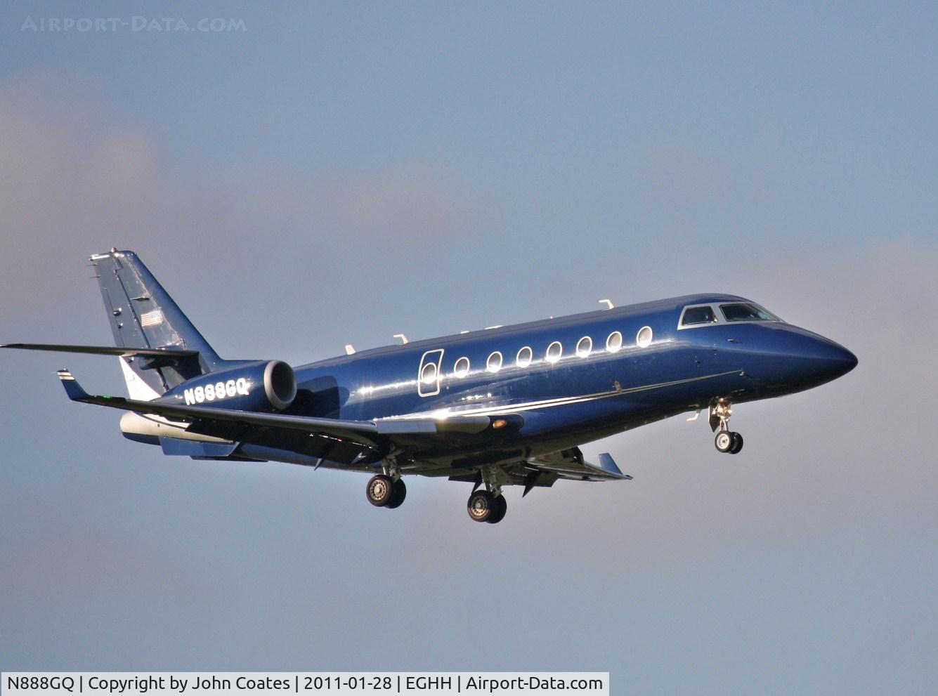 N888GQ, 2007 Israel Aircraft Industries Gulfstream 200 C/N 167, Finals to 08