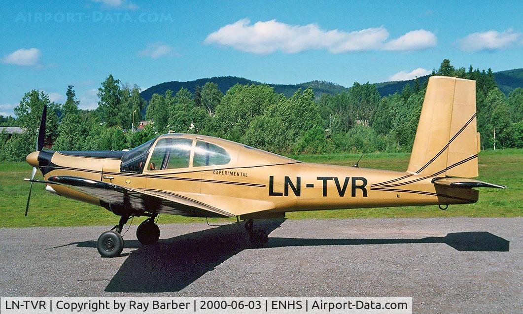 LN-TVR, 1957 Orlican L-40 Meta Sokol C/N 150615, Orlican L-40 Meta Sokol [150615] Hokksund~LN 03/06/2000. Written off when roof collapsed due to weight of snow destroyed aircraft and the hangar in 2002. Being used in the rebuild of LN-BNS.