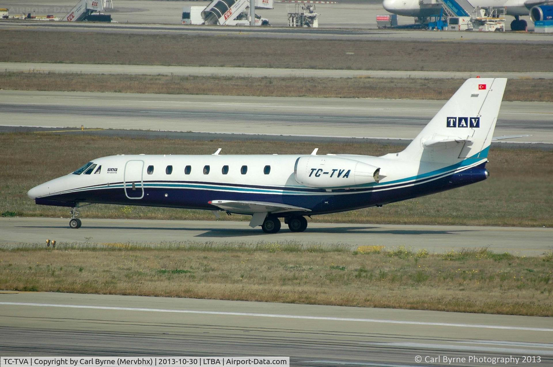 TC-TVA, 2009 Cessna 680 Citation Sovereign C/N 680-0263, Taken from the Fly Inn Shopping Mall.