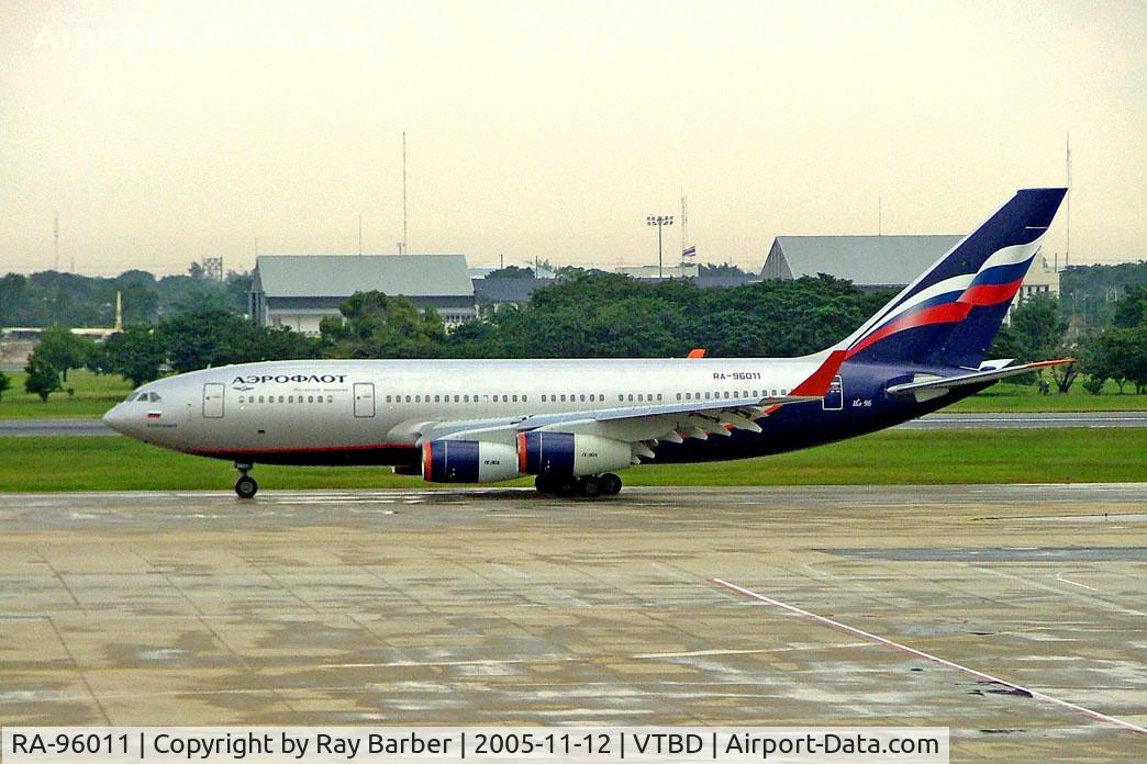 RA-96011, 1994 Ilyushin Il-96-300 C/N 74393201008, Ilyushin Il-96-300 [74393201008] (Aeroflot Russian Airlines) Bangkok-International~HS 12/11/2005