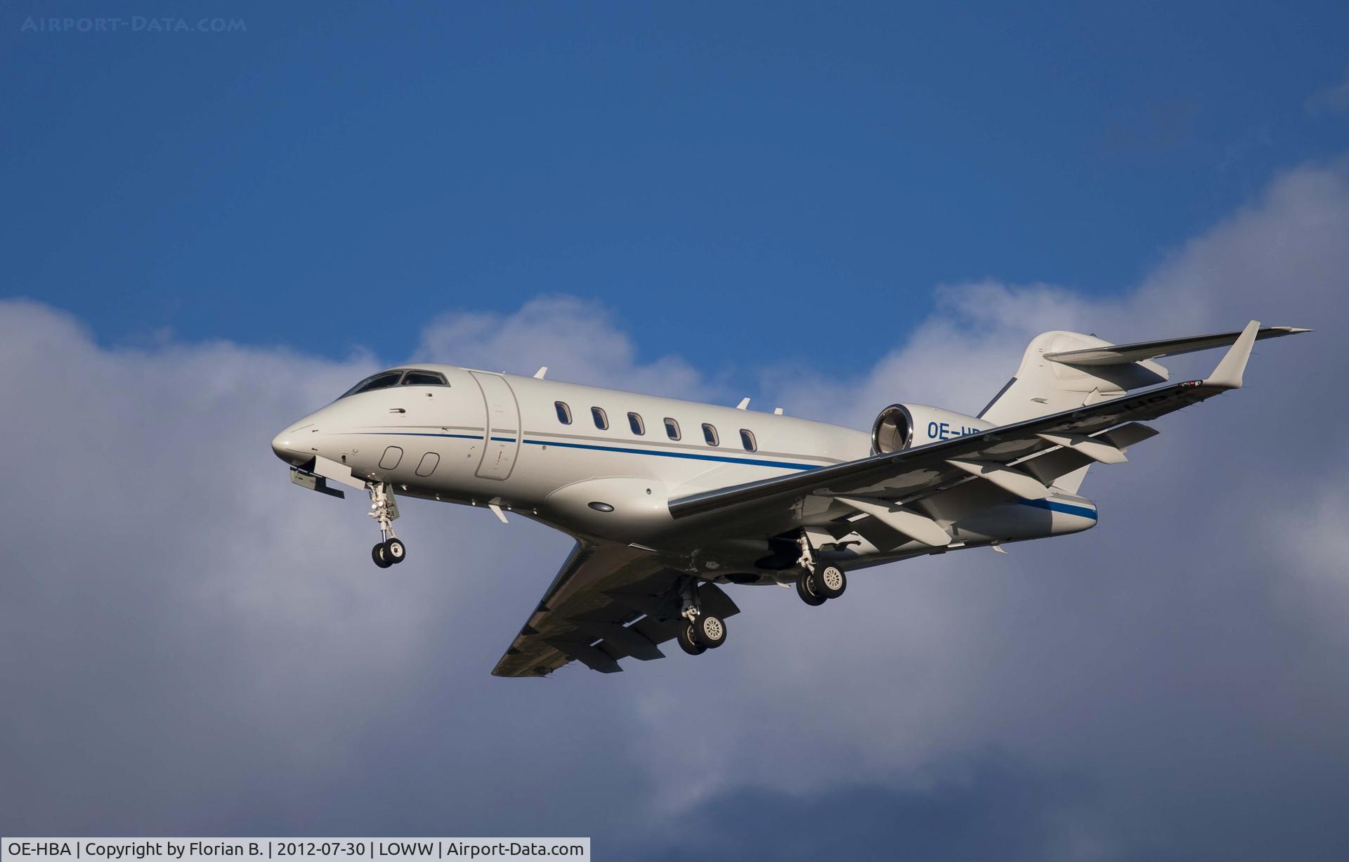 OE-HBA, 2009 Bombardier Challenger 300 (BD-100-1A10) C/N 20317, Bombardier BD-100