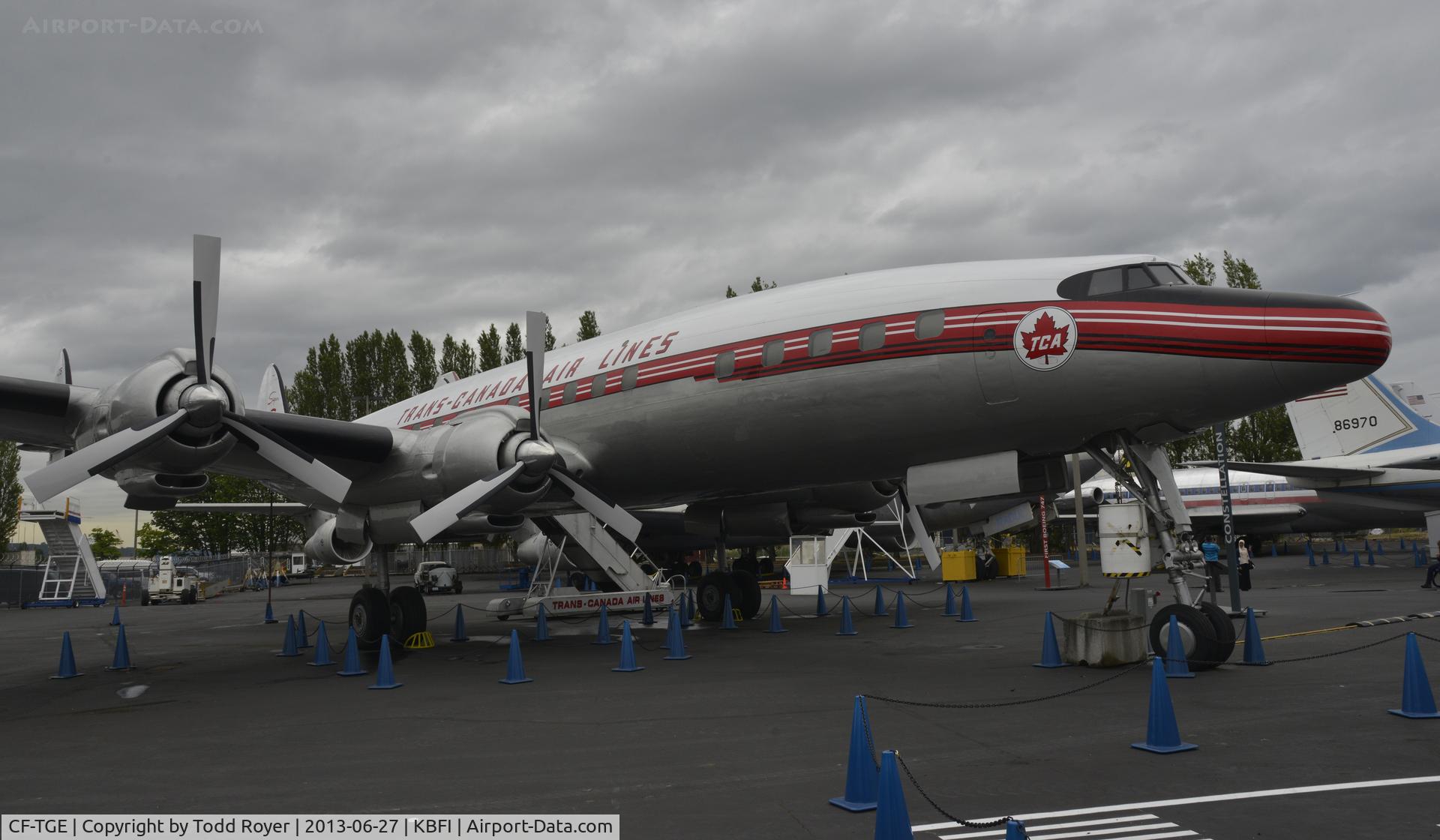 CF-TGE, 1954 Lockheed L-1049C Super Constellation C/N 4544, At the Museum of Flight