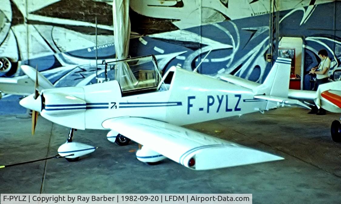 F-PYLZ, Pottier P-80S C/N 44, Pottier P.80S [44] Marmande-Virazeil~F 20/09/1982. Taken from a slide.