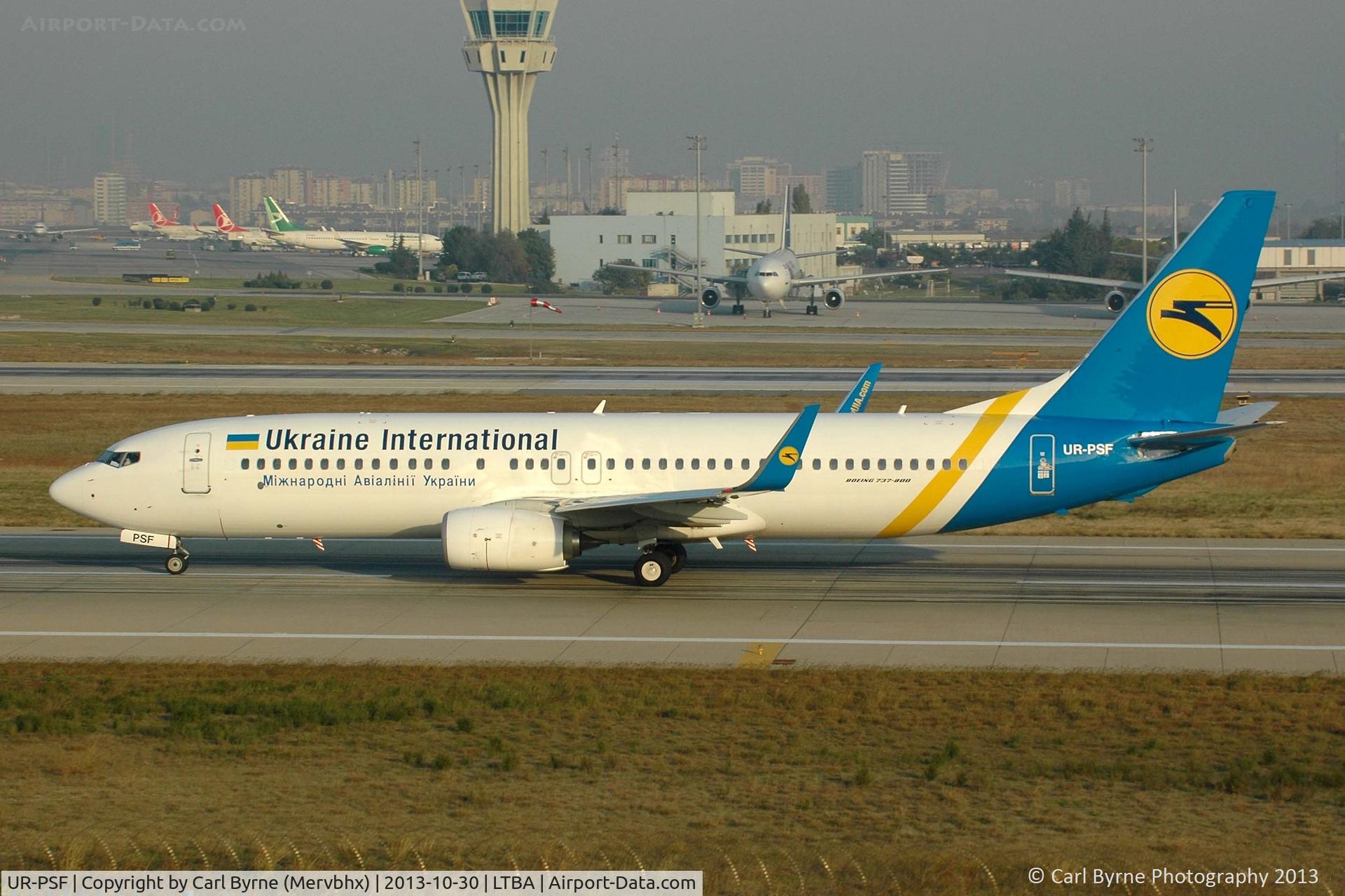 UR-PSF, 2012 Boeing 737-84R C/N 38120, Taken from the Fly Inn Shopping Mall.