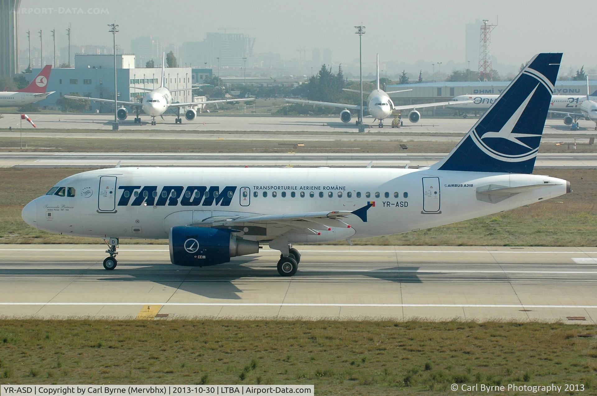 YR-ASD, 2007 Airbus A318-111 C/N 3225, Taken from the Fly Inn Shopping Mall.