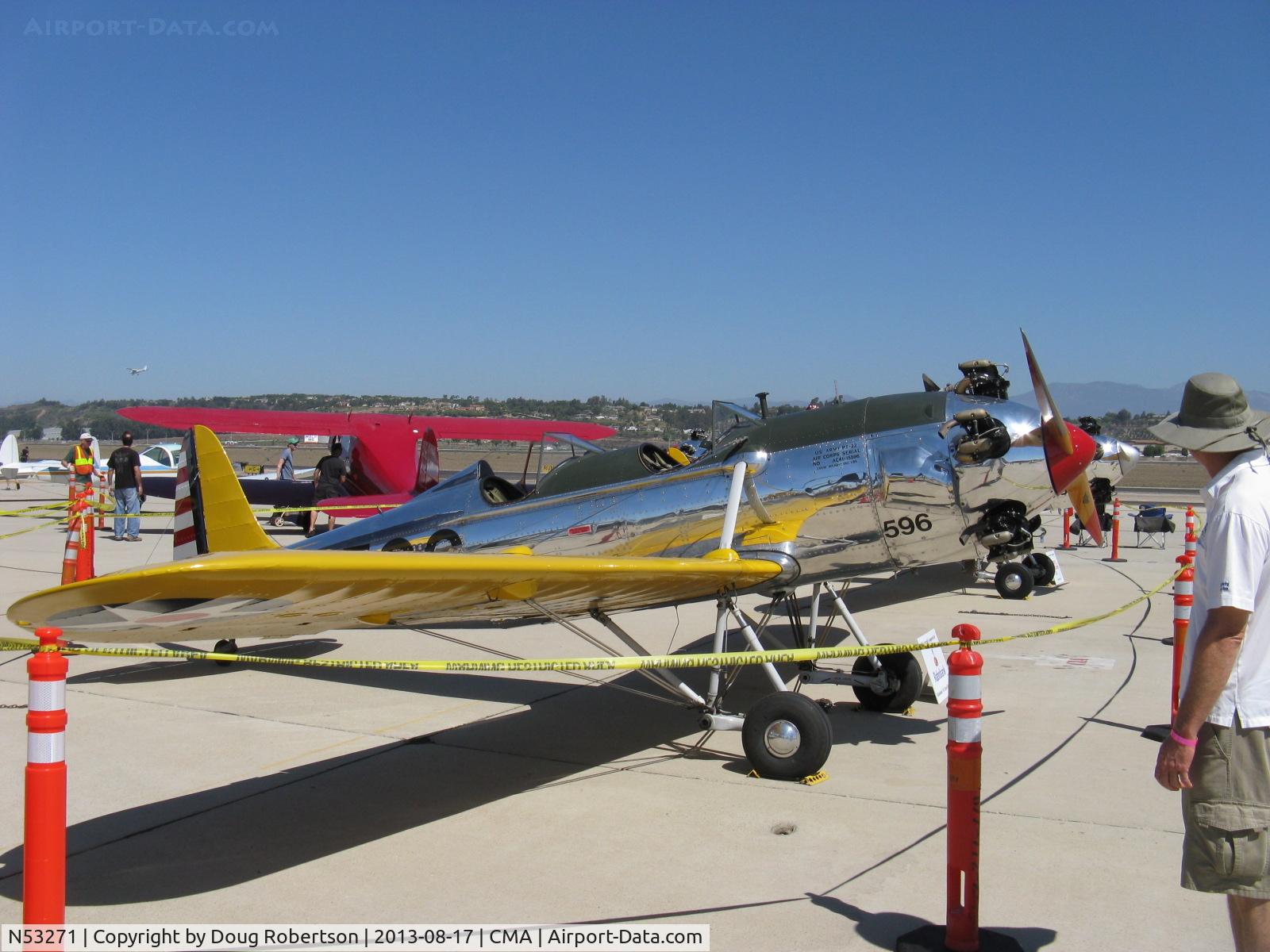 N53271, 1941 Ryan Aeronautical ST3KR C/N 1625, Ryan Aeronautical ST-3KR as PT-22, Kinner R5-540-1 160 Hp radial, highly polished