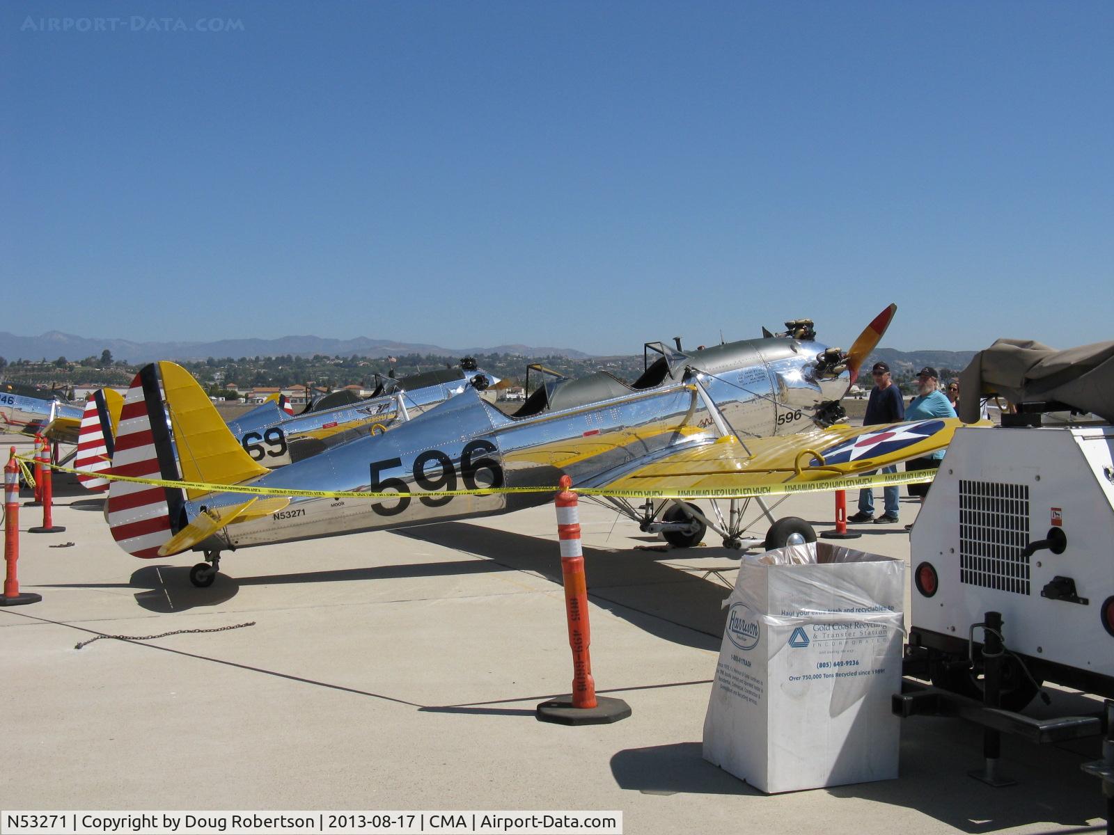 N53271, 1941 Ryan Aeronautical ST3KR C/N 1625, Ryan Aeronautical ST-3KR as PT-22, Kinner R5-540-1 160 Hp radial, highly polished