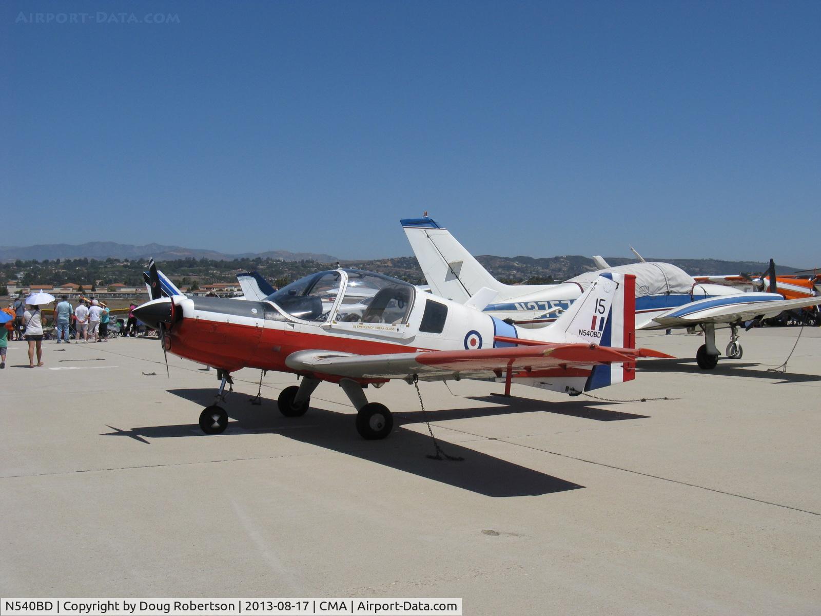 N540BD, 1973 Scottish Aviation Bulldog T.1 C/N BH120/232, 1973 Scottish Aviation BULLDOG Mdl 120/121, Lycoming O-540-A1B5D 200 Hp, originally by Beagle Aircraft as B.125 Series 1, basic trainer used by RAF, Sweden, Malaysia and Kenya, Experimental class