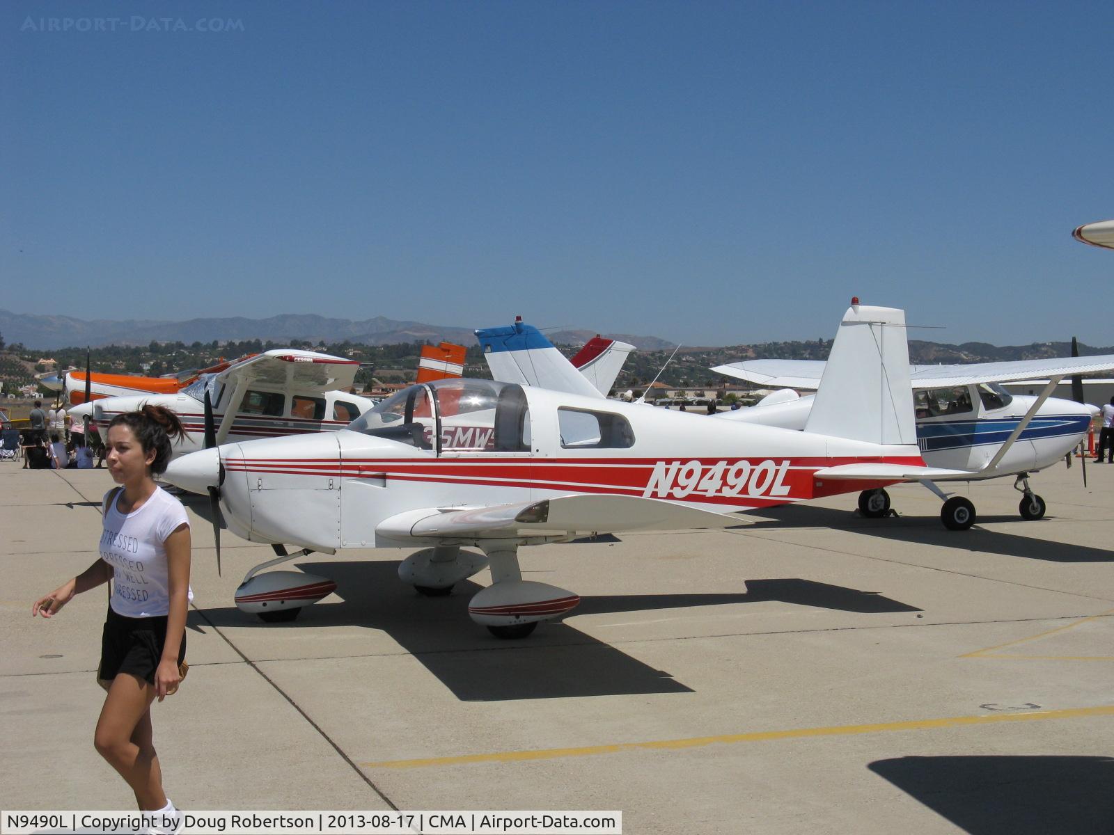 N9490L, 1971 American Aviation AA-1A Trainer Trainer C/N AA1A-0290, 1971 American Aviation AA-1A TRAINER, Lycoming O-235 108 hp