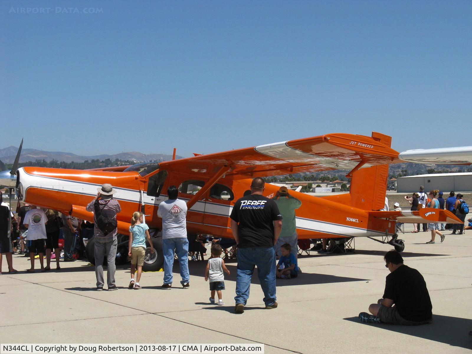 N344CL, 1968 Fairchild PC-6/C2-H2 Heli-Porter C/N 2019, Clay Lacy's 1968 Fairchild Heli-Porter PILATUS PC6-H2 PORTER Super STOL, one Airesearch TPE331 575 shp Turboprop, CS prop with reversible pitch