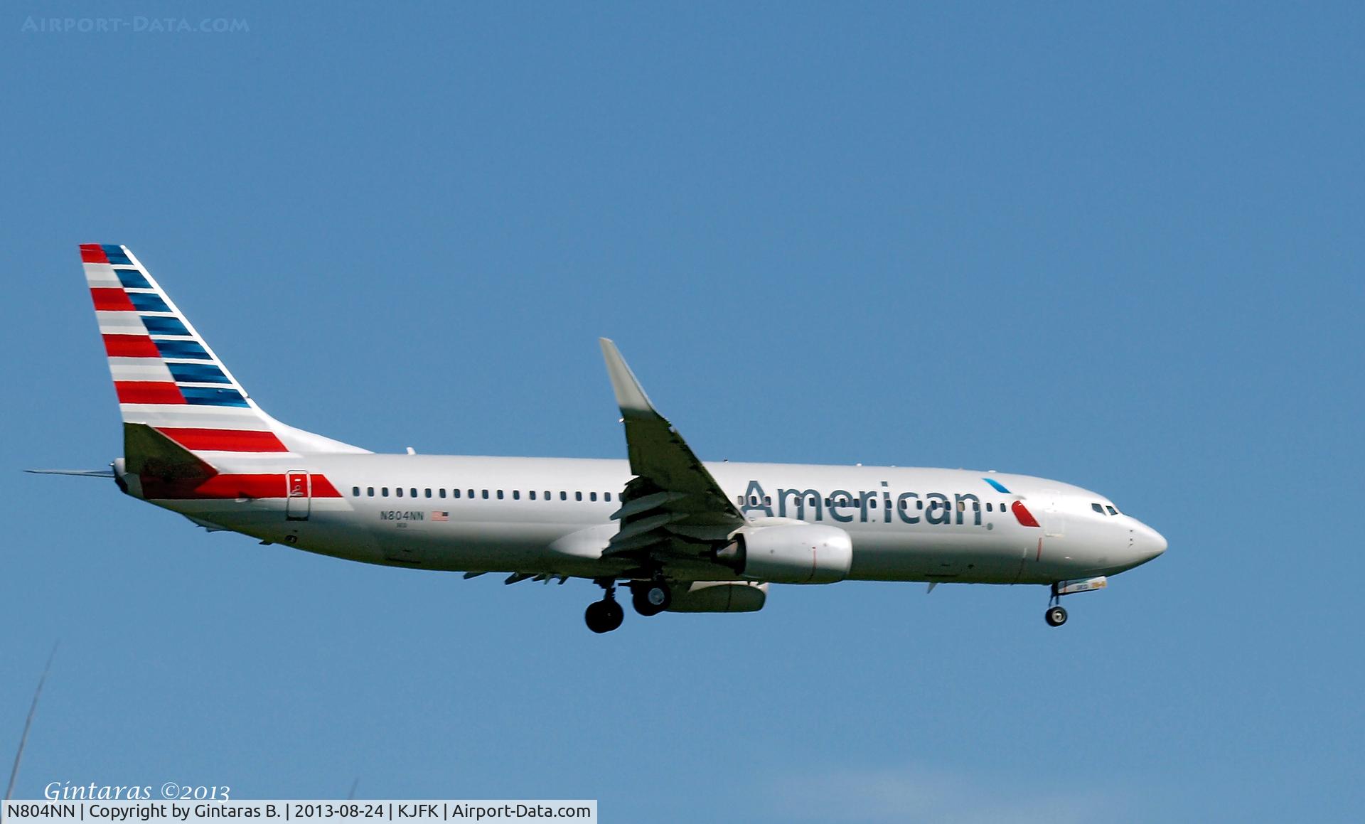 N804NN, 2009 Boeing 737-823 C/N 29567, Going To A Landing on 22L, JFK
