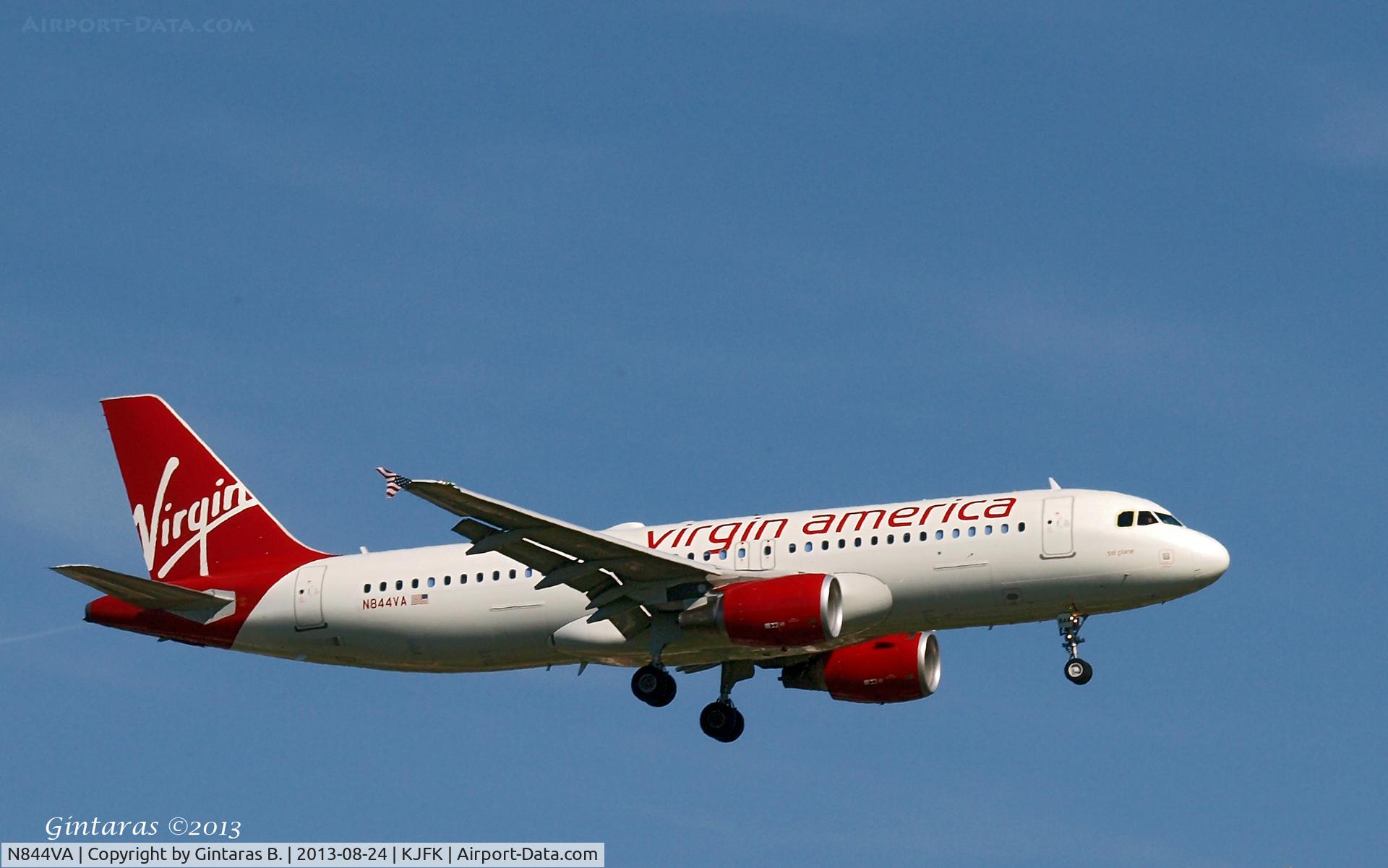 N844VA, Airbus A320-214 C/N 4851, Going To A Landing on 22L, JFK