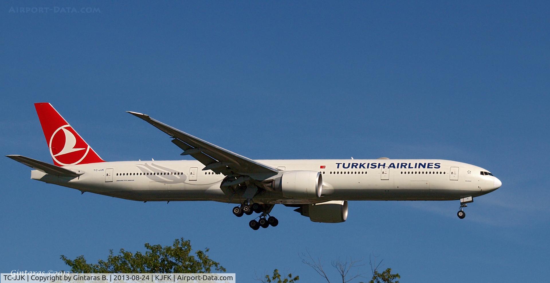 TC-JJK, 2010 Boeing 777-3F2/ER C/N 40711, Going To A Landing on 22L, JFK