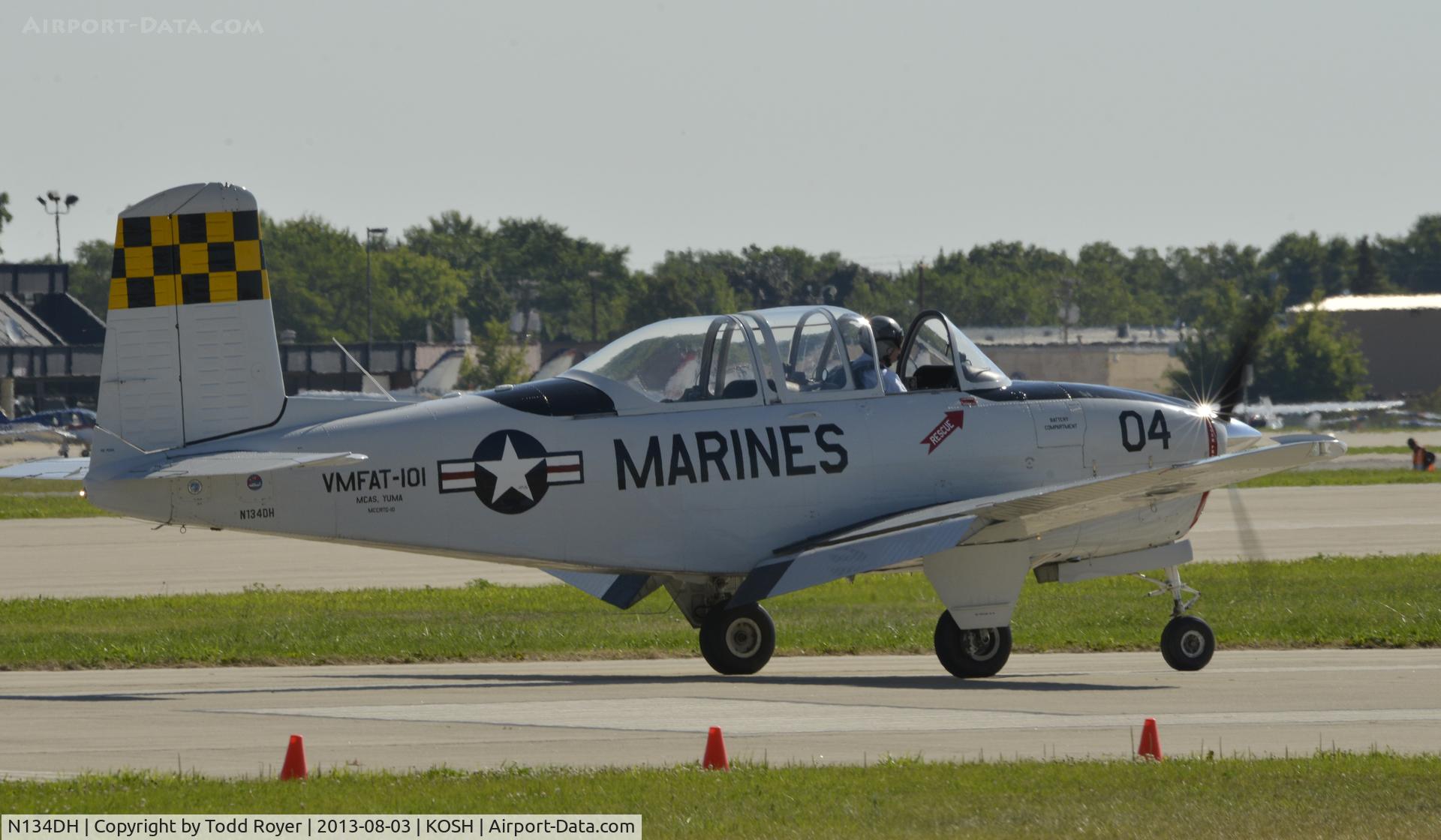N134DH, 1953 Beech (CCF) T-34A (A45) Mentor C/N CCF34-78, Airventure 2013