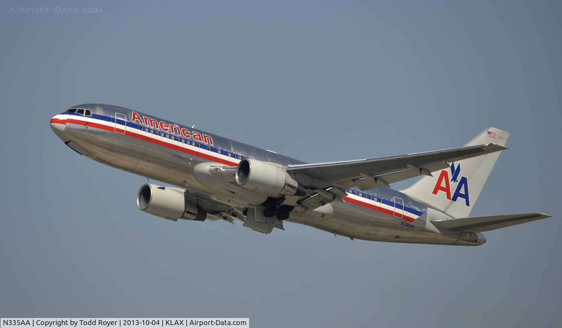 N335AA, 1987 Boeing 767-223 C/N 22333, Departing LAX