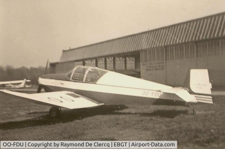 OO-FDU, 1964 Jodel D-120A Paris-Nice C/N 276, Not so good Photo taken at Gent in 1966.