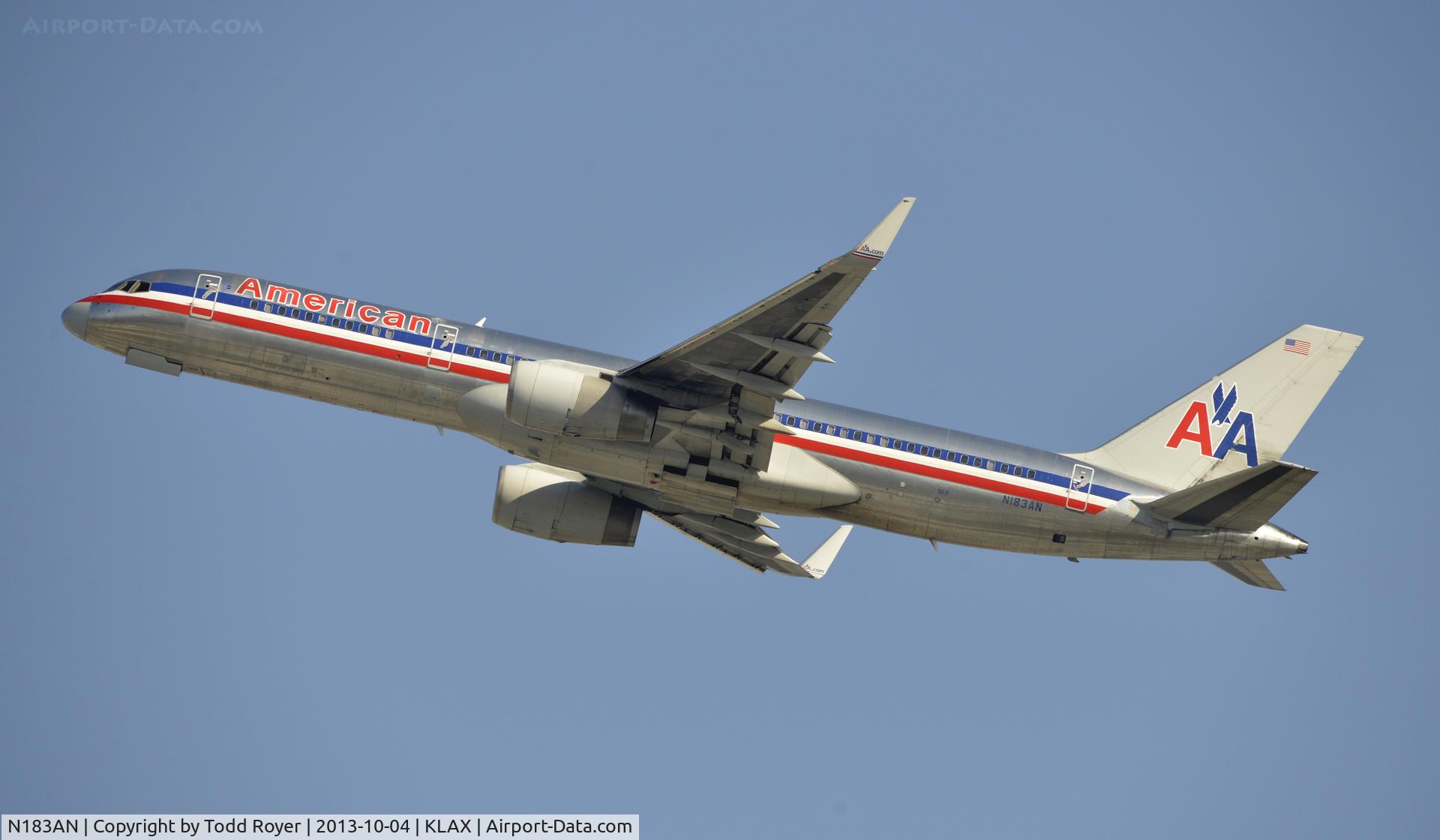 N183AN, 1999 Boeing 757-223 C/N 29593, Departing LAX