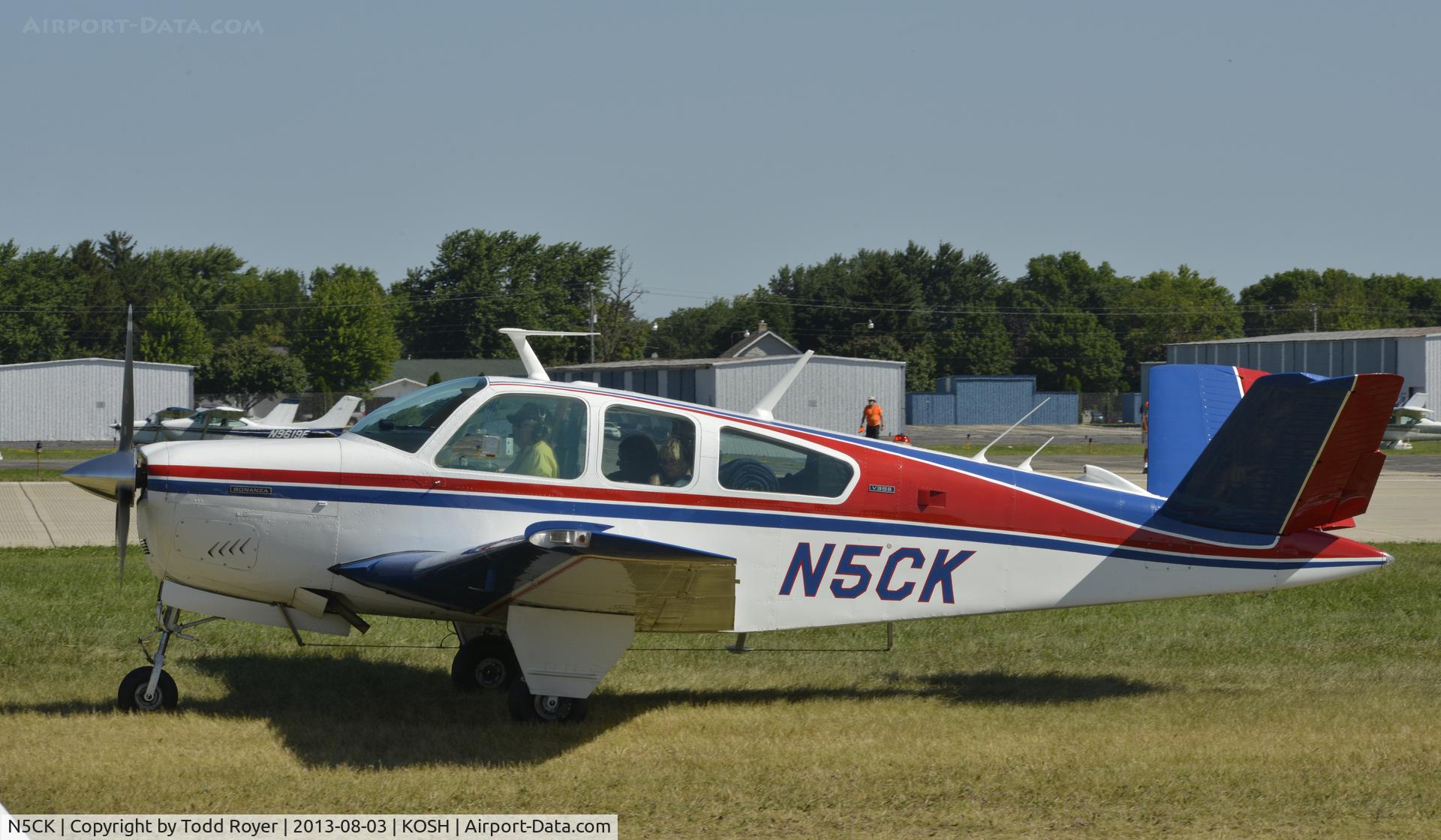 N5CK, 1974 Beech V35B Bonanza C/N D-9693, Airventure 2013