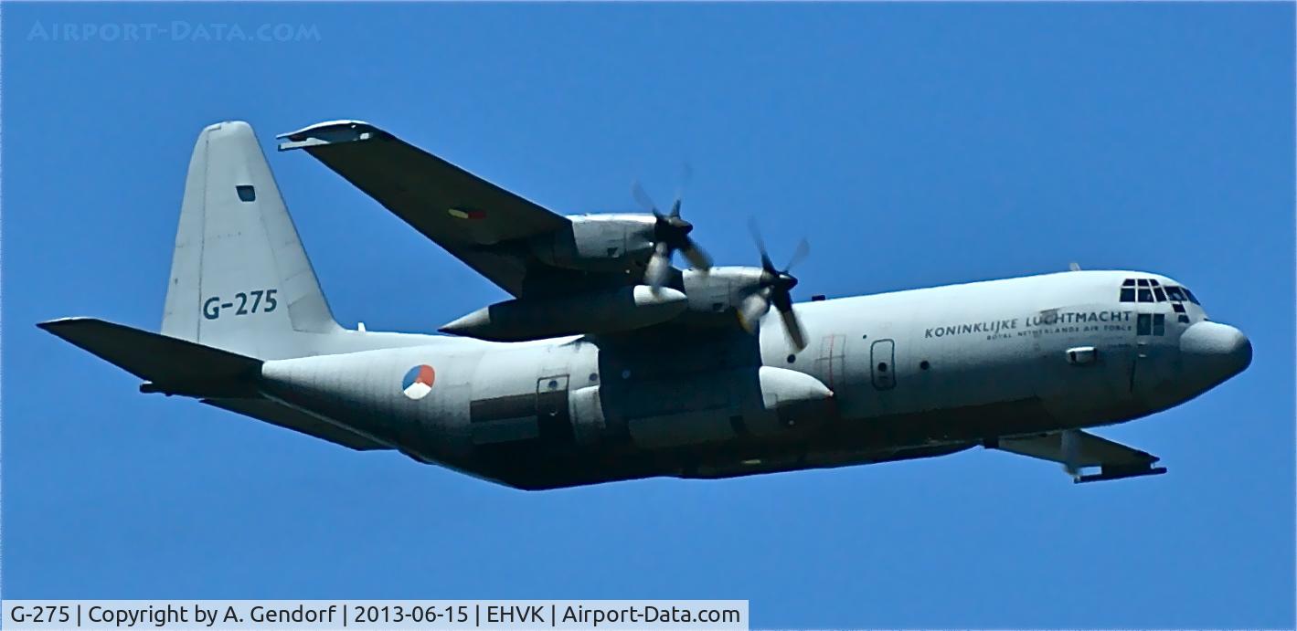 G-275, 1993 Lockheed C-130H-30 Hercules C/N 382-5275, Royal Netherlands Air Force, seen here flying by at Volkel Airbase(EHVK)