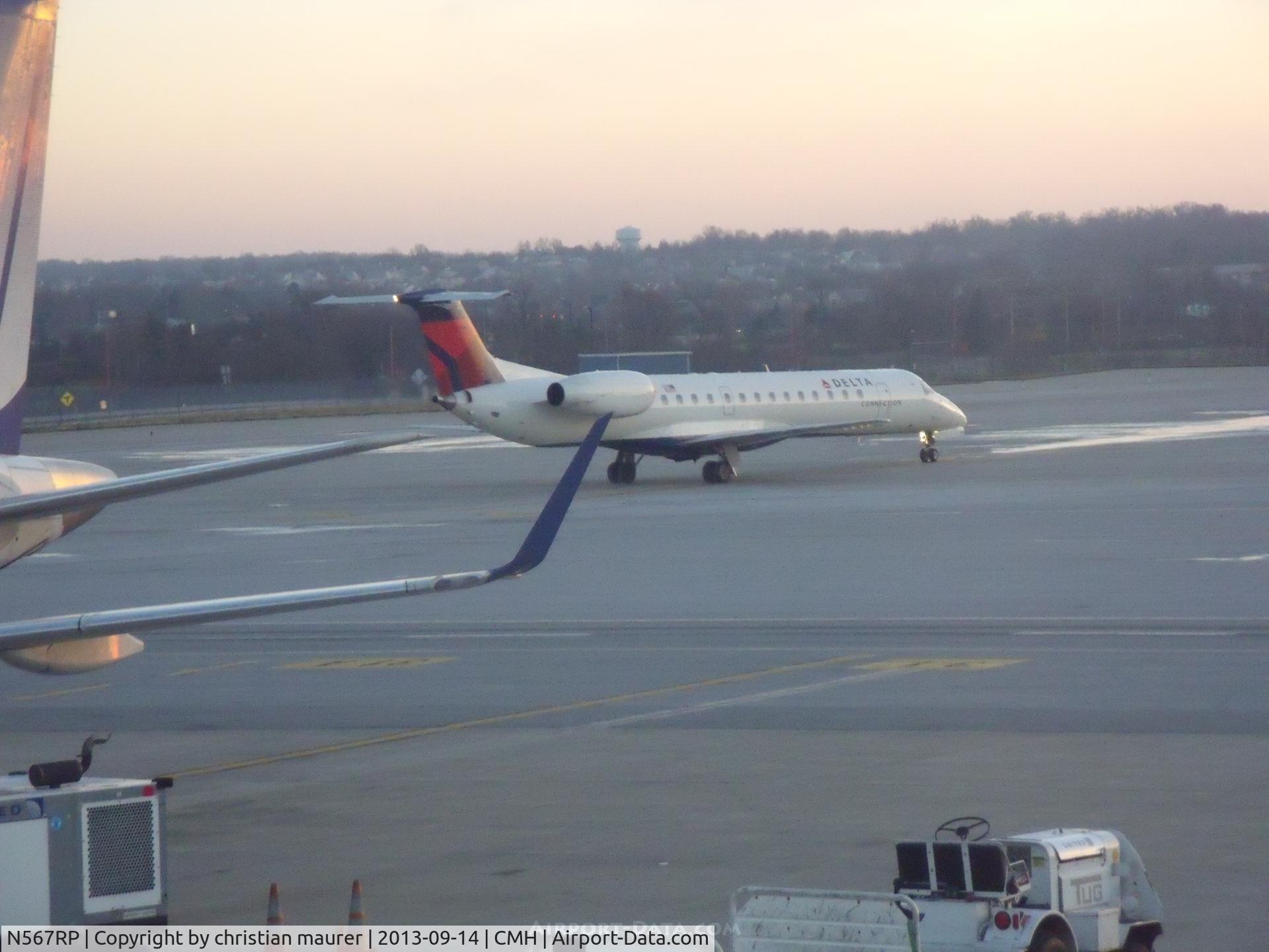 N567RP, 2003 Embraer EMB-145LR C/N 145698, delta ready for a quick de icing