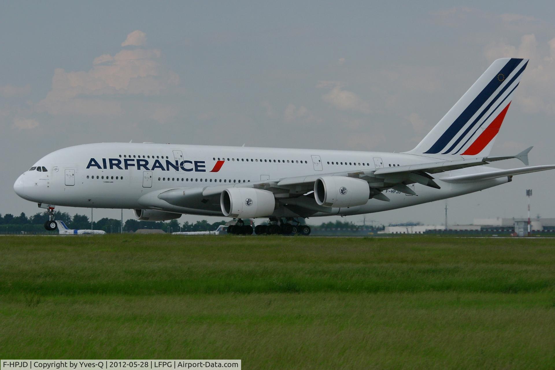 F-HPJD, 2010 Airbus A380-861 C/N 049, Airbus A380-8612, Landing Rwy 26L, Roissy Charles De Gaulle Airport (LFPG-CDG)