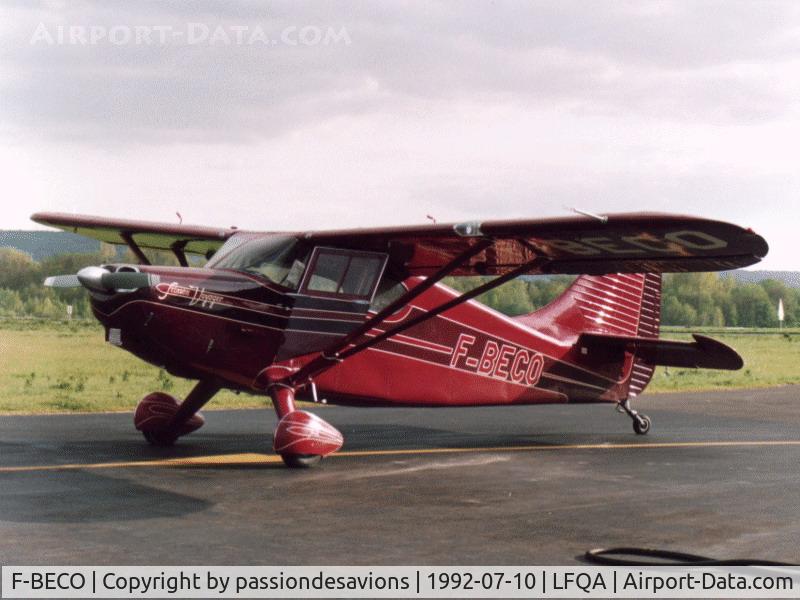 F-BECO, 1948 Stinson 108-3 Voyager C/N 108-5105, Picture taken in July 1992 at Reims-Prunay