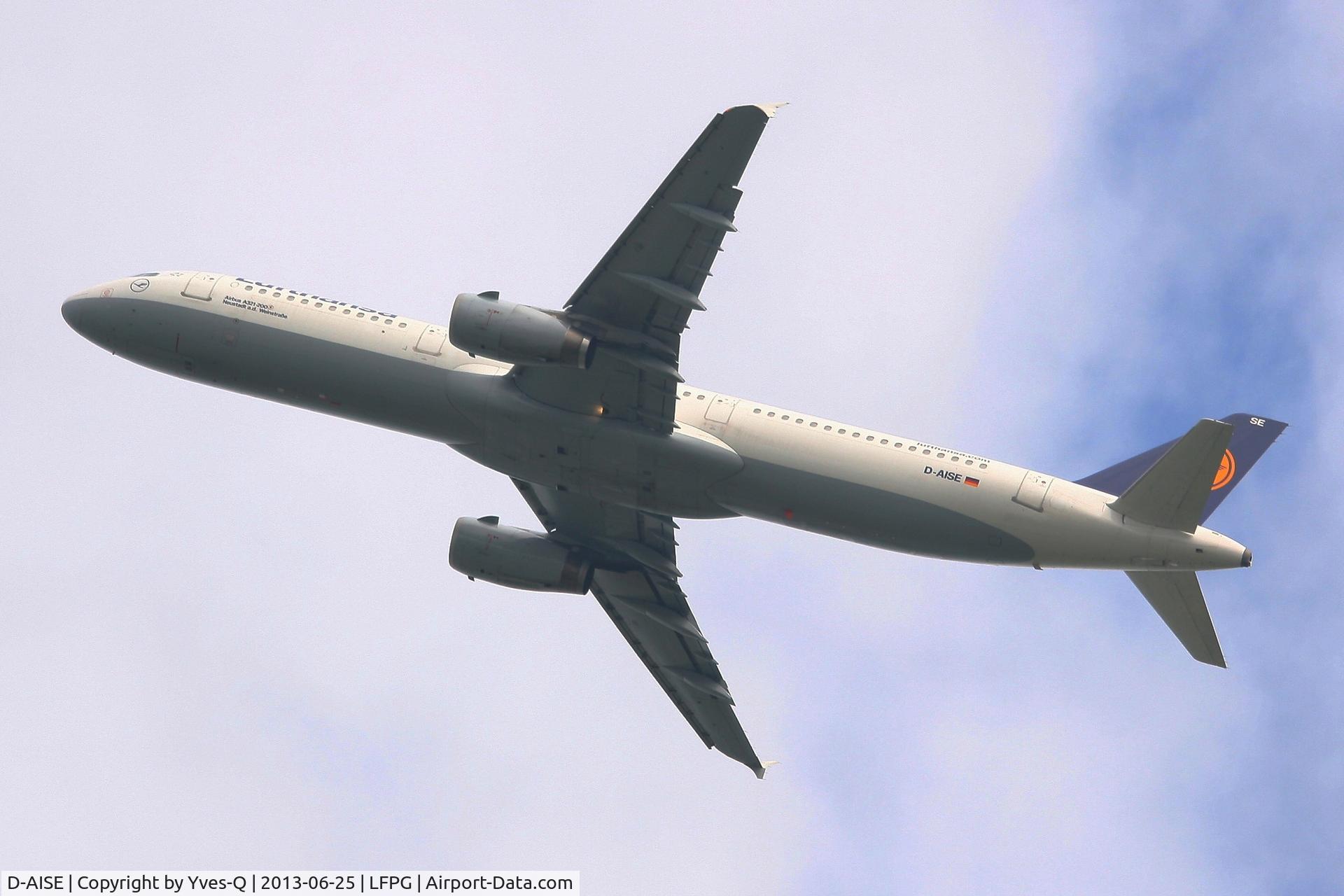 D-AISE, 2000 Airbus A321-231 C/N 1214, Lufthansa Airbus A321-231, Take-off Rwy 27L, Roissy Charles De Gaulle Airport (LFPG-CDG)