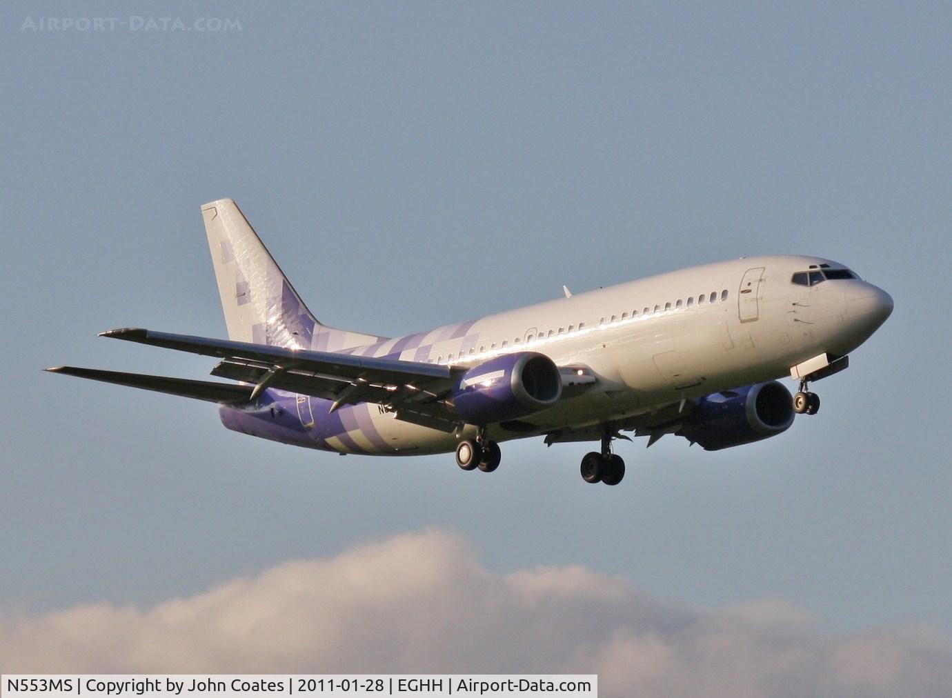 N553MS, 1990 Boeing 737-3Y0 C/N 24680, ex SAMA aircraft arriving from storage