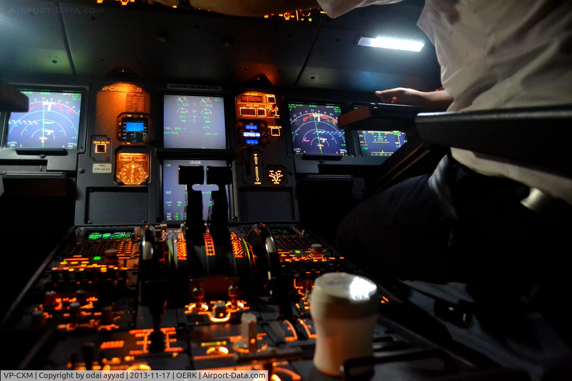 VP-CXM, 2006 Airbus A320-214 C/N 2776, in flight to jeddah