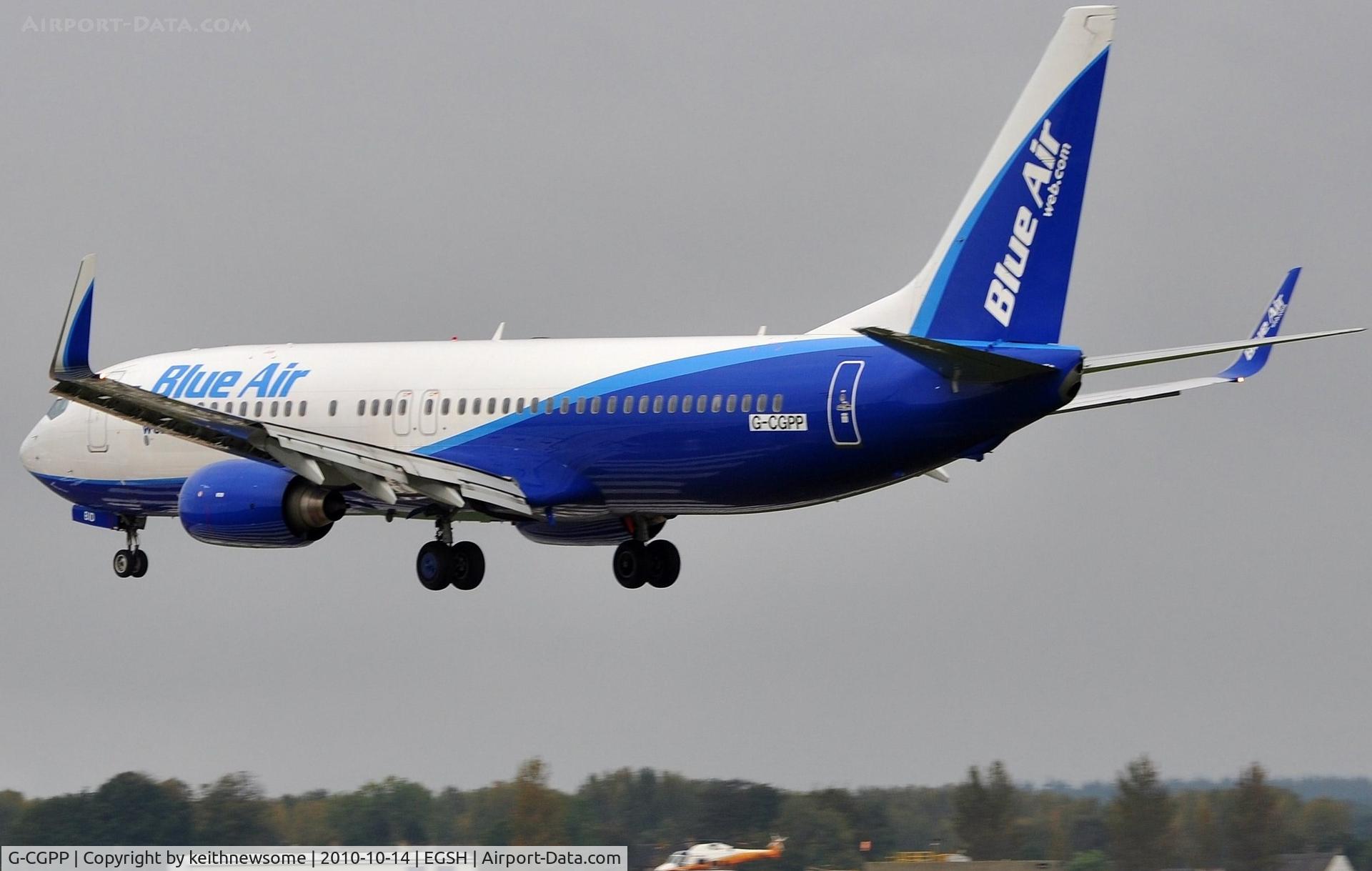 G-CGPP, 2005 Boeing 737-86J C/N 29641, Arriving for spray to SpiceJet colour scheme. Formerly YR-BID.