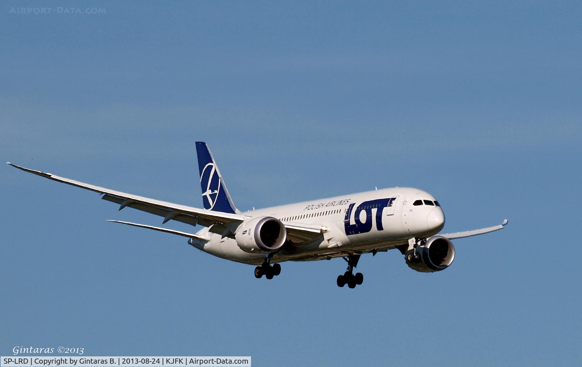 SP-LRD, 2013 Boeing 787-8 Dreamliner C/N 35941, Going To A Landing on 22L, JFK