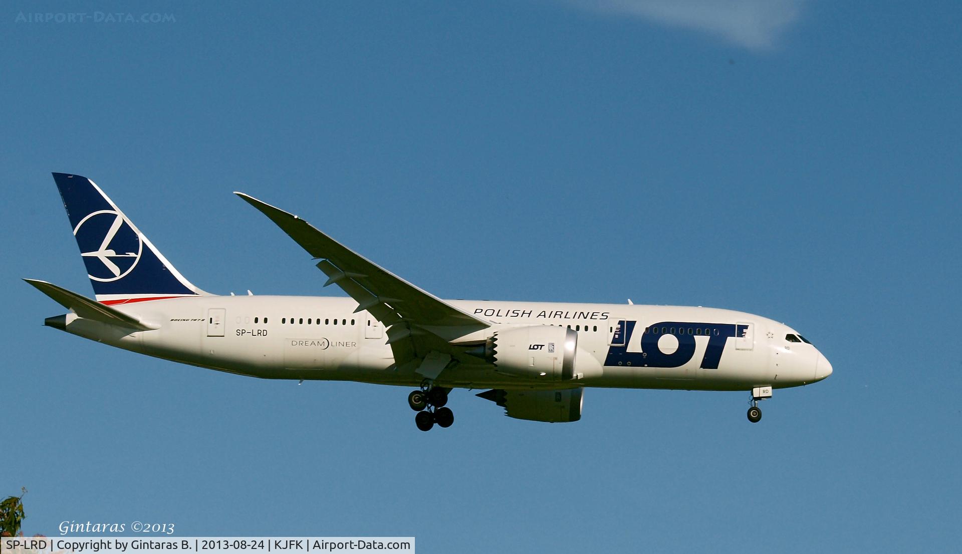 SP-LRD, 2013 Boeing 787-8 Dreamliner C/N 35941, Going To A Landing on 22L, JFK